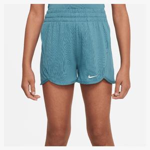 Girls` Dri-FIT Breezy High-Waisted Training Shorts 379_MINERAL_TEAL