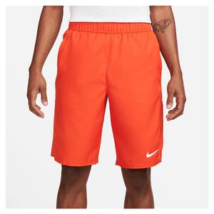 Men`s Court Dri-FIT Victory 11 Inch Tennis Shorts Picante Red and Black