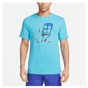 Men`s Oz Court Dri-FIT Tennis T-Shirt 416_BALTIC_BLUE