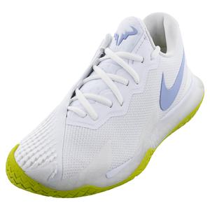 Men`s Rafa Zoom Vapor Cage 4 Tennis Shoes White and Cobalt Bliss