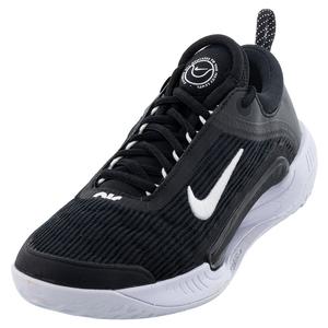 Men`s Zoom Court NXT Tennis Shoes Black and White