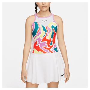 Women`s Melbourne Court Dri-FIT Slam Tennis Tank Top Rush Fuchsia and Grey