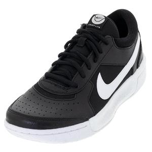 Men`s Zoom Court Lite 3 Tennis Shoes Black and White