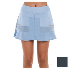 Women`s Long Sprint Mesh Tennis Skort