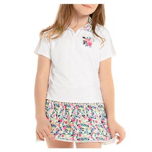 Girls` Flower Frenzy Tennis Polo Multi