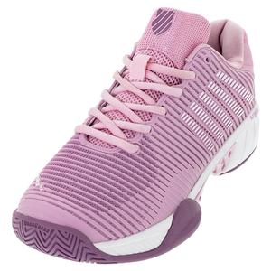 Women`s Hypercourt Express 2 Wide Tennis Shoes Cameo Pink and Grape Nectar