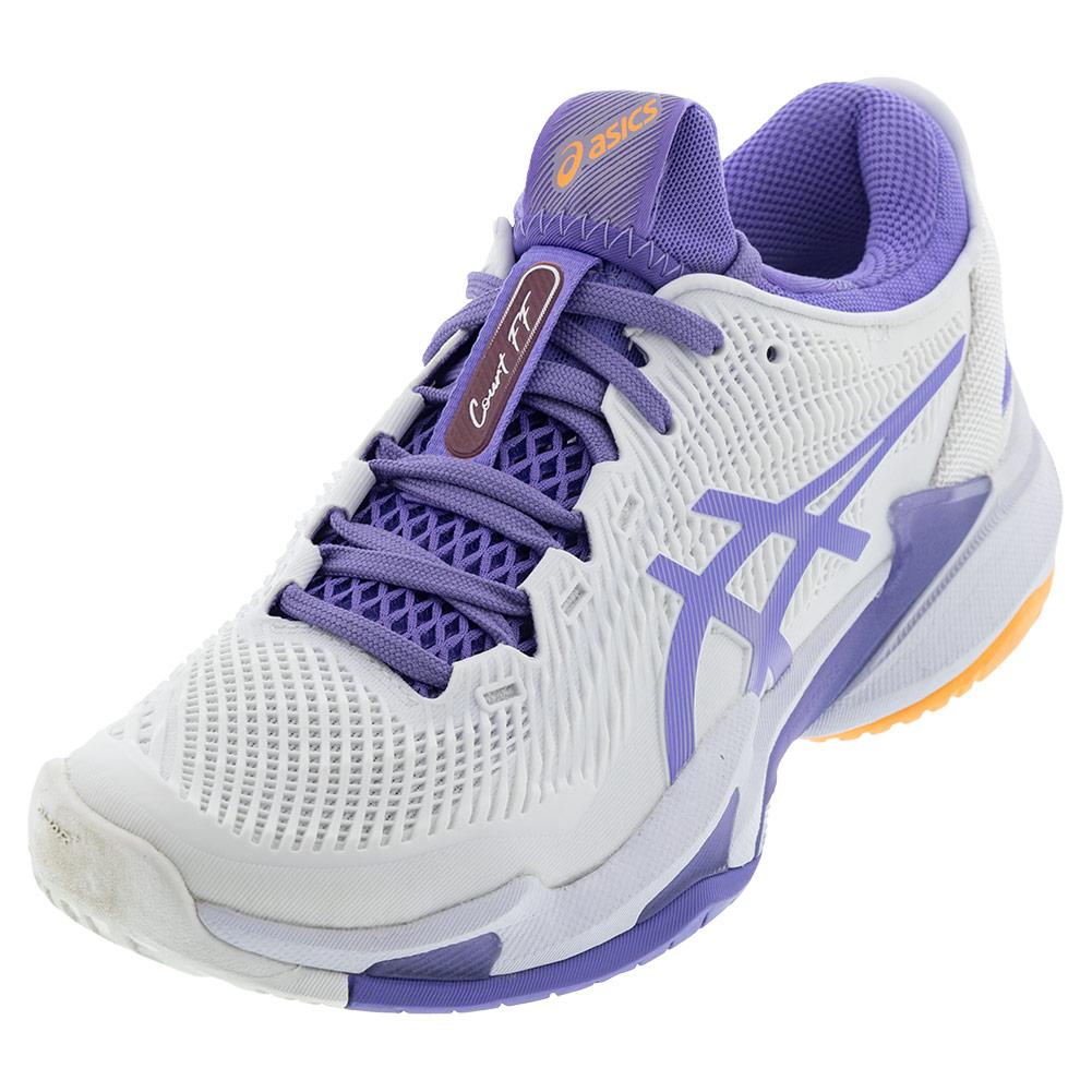 ASICS Women`s Court Shoes White and Amethyst