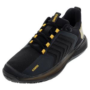 Men`s Ultrashot 3 Tennis Shoes Moonless Night and Amber Yellow