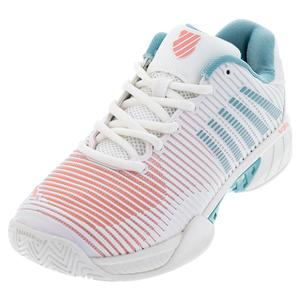 Women`s Hypercourt Express 2 Blanc de Blanc and Nile Blue