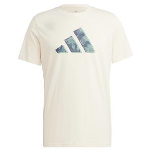 Men`s Melbourne Logo Graphic Tennis T-Shirt Wonder White