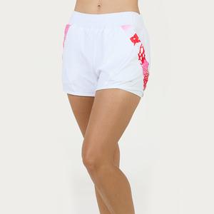 Women`s Bliss Tennis Shorts White Roses