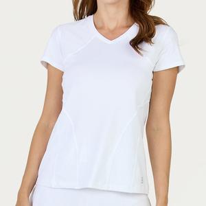 Women`s Bliss Short Sleeve Tennis Top White