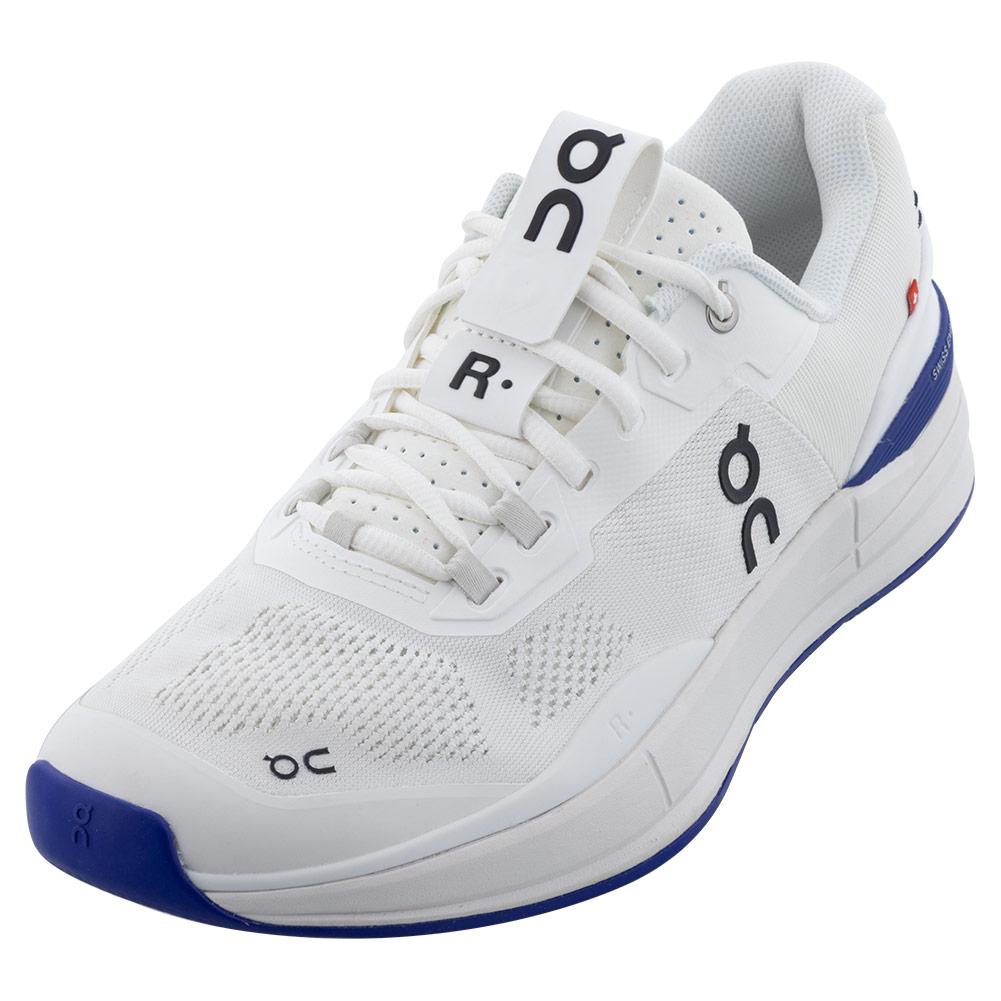 On THE ROGER Pro Men`s Tennis Shoe White and Indigo