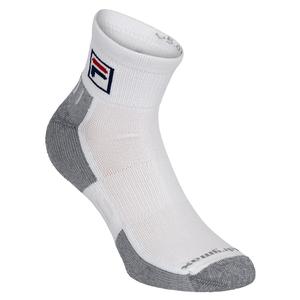 Quarter Crew Tennis Socks White