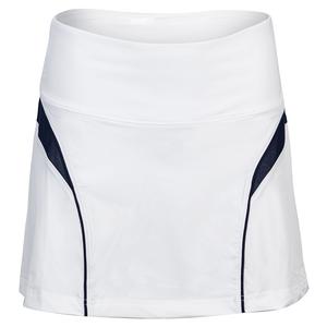 Women`s Alley Flirty Tennis Skort White and Fila Navy