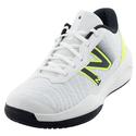 Juniors` 996v5 Tennis Shoes White and Hi-lite