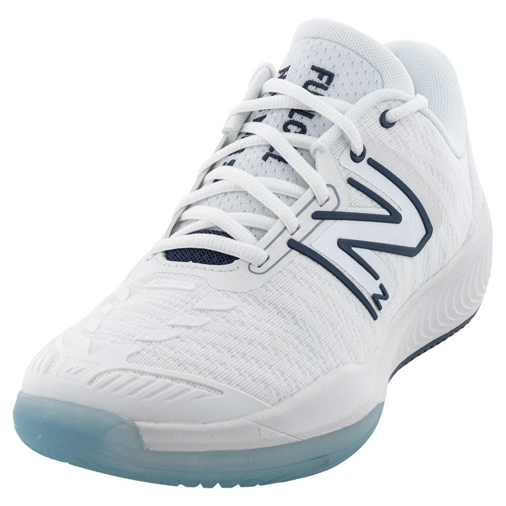 New Balance Men`s Fuel Cell 996v5 D Tennis Shoes White and Navy