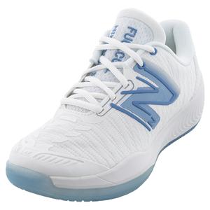 Women`s Fuel Cell 996v5 D Width Tennis Shoes White and Navy