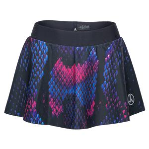 Women`s Speed Flaming Boa Flounce Tennis Skort Hot Pink