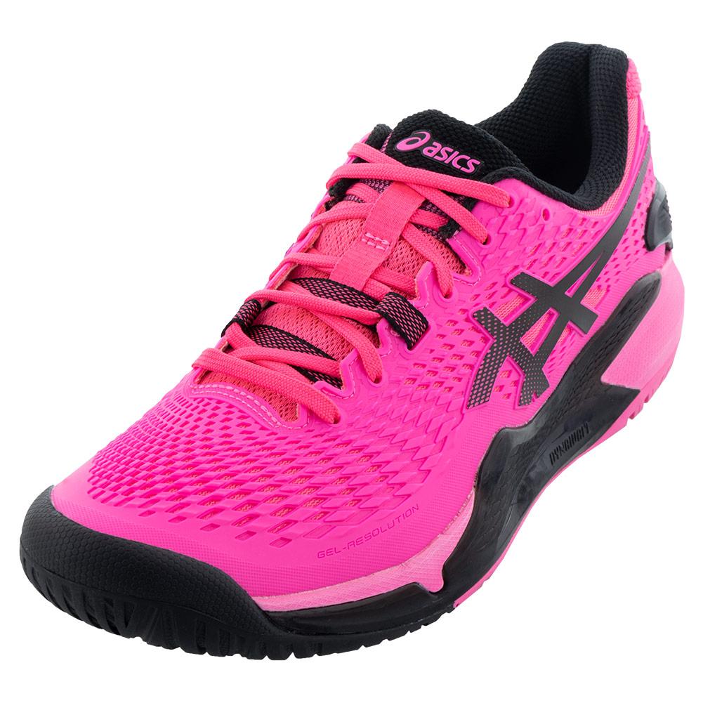 Oude man Omzet Natura ASICS Men`s GEL-Resolution 9 Tennis Shoes Hot Pink and Black