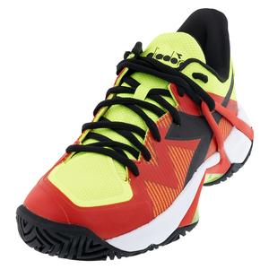 Men`s B.Icon 2 AG Tennis Shoes Yellow Fluo DD and Black