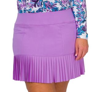 Women`s 13.5 Inch Knife Pleat Tennis Skort Lilac