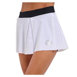 Women`s Love Pleated Tennis Skort White