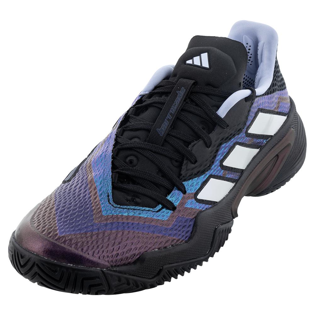  Men's Barricade Tennis Shoes Core Black And Cloud White And Blue Dawn