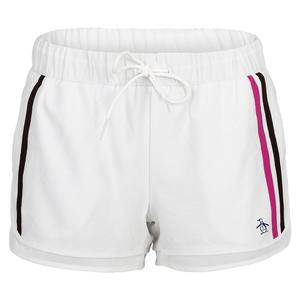 Women`s Elastic Waistband Tennis Short with Mesh Hem