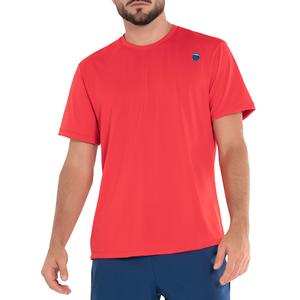 Men`s Surge Short Sleeve Tennis Crew Martian Red