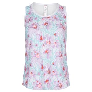 Women`s Francesco Tennis Tank White Print