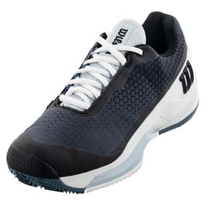 Women`s Rush Pro 4.0 Clay Tennis Shoes Black and White