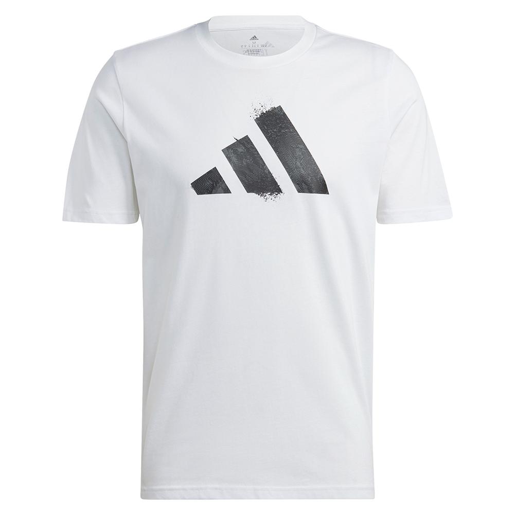 adidas Men`s Logo Graphic T-Shirt White