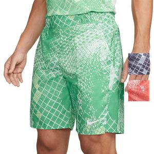 Men`s 9 Inch Printed Court Dri-Fit Victory Novelty Tennis Shorts