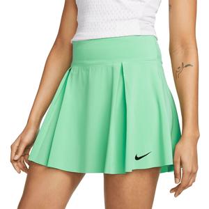 Women`s Dri-Fit Club Regular Tennis Skort Spring Green and Black