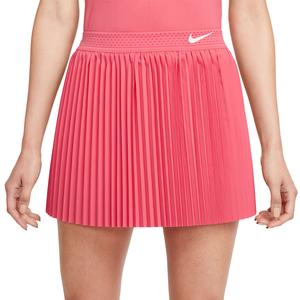 Women`s Dri-Fit Club Regular Pleated Tennis Skort Sea Coral and White