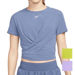 Women`s Dri-Fit One Luxe Twist Cropped Short Sleeve Tennis Top