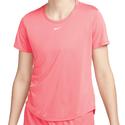 Women`s Dri-Fit One Standard Fit Short Sleeve Tennis Top 894_SEA_CORAL/WHITE