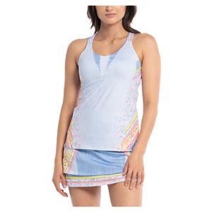 Women`s Liberty In Love Tennis Tank with Bra Light Denim