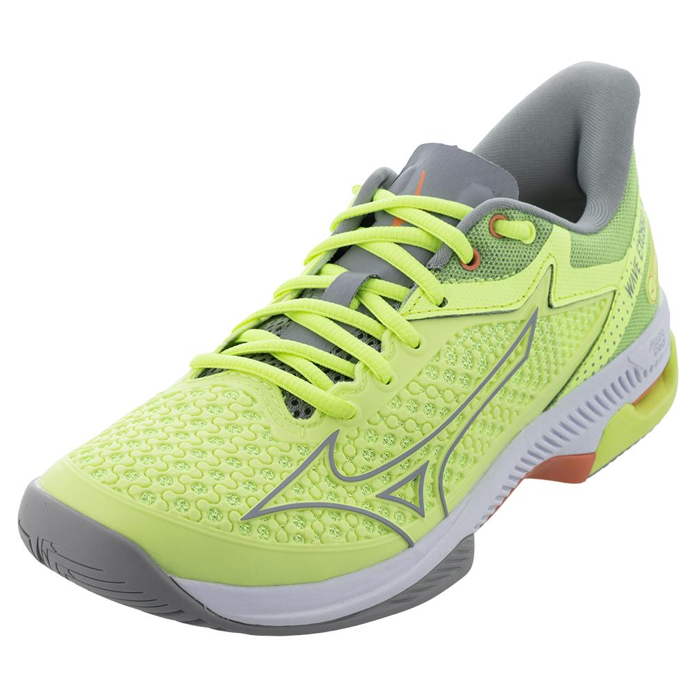 Kilometers Ham alliantie Mizuno Women`s Wave Exceed Tour 5 AC Tennis Shoes Neo Lime and Ultimate Gray