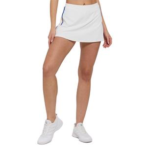 Women`s Elite Racer Tennis Skort White and Apricot