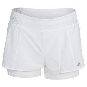 Women`s Pindot Mara Tennis Skort White