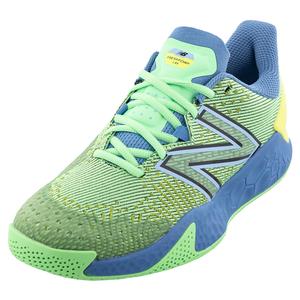 Women`s Fresh Foam X Lav v2 B Width Tennis Shoes Electric Jade and Heritage Blue