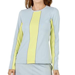 Women`s Reflective Long Sleeve Tennis Top Stone