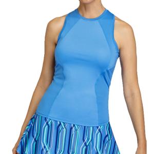 Women`s Zoraida Hi-Neck Tennis Tank Hyacinth