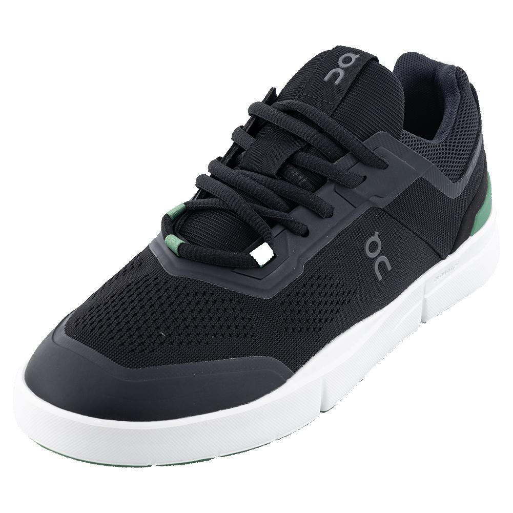 On Men`s THE ROGER Spin Shoes Black and Green