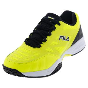 Junior`s Axilus Tennis Shoes Soft Yellow and Black