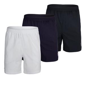 Men`s Solid Woven 7 Inch Tennis Short