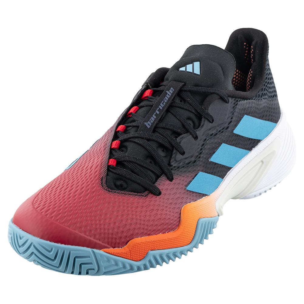 adidas Men`s Barricade Tennis Shoes Preloved Red and Blue