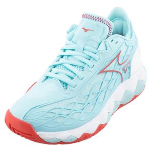 Women`s Wave Enforce Tour AC Tennis Shoes Tanager Turquoise and Paradise Pink